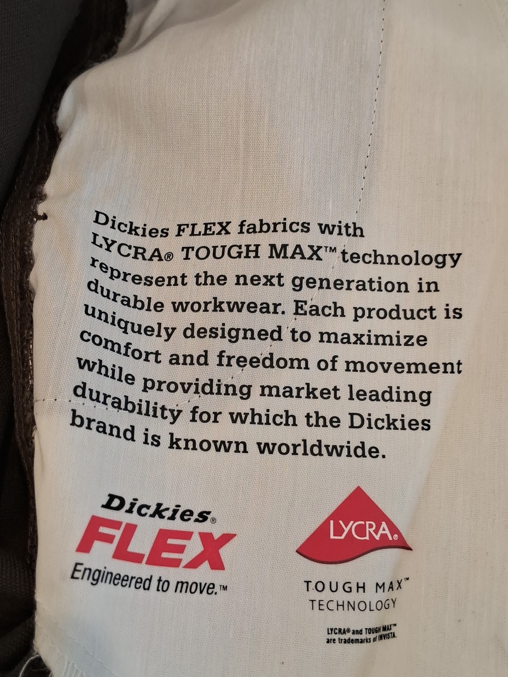 Dickies Men’s Cargo Work Pants — Dark Brown Dickies Flex - Picture 8 of 10